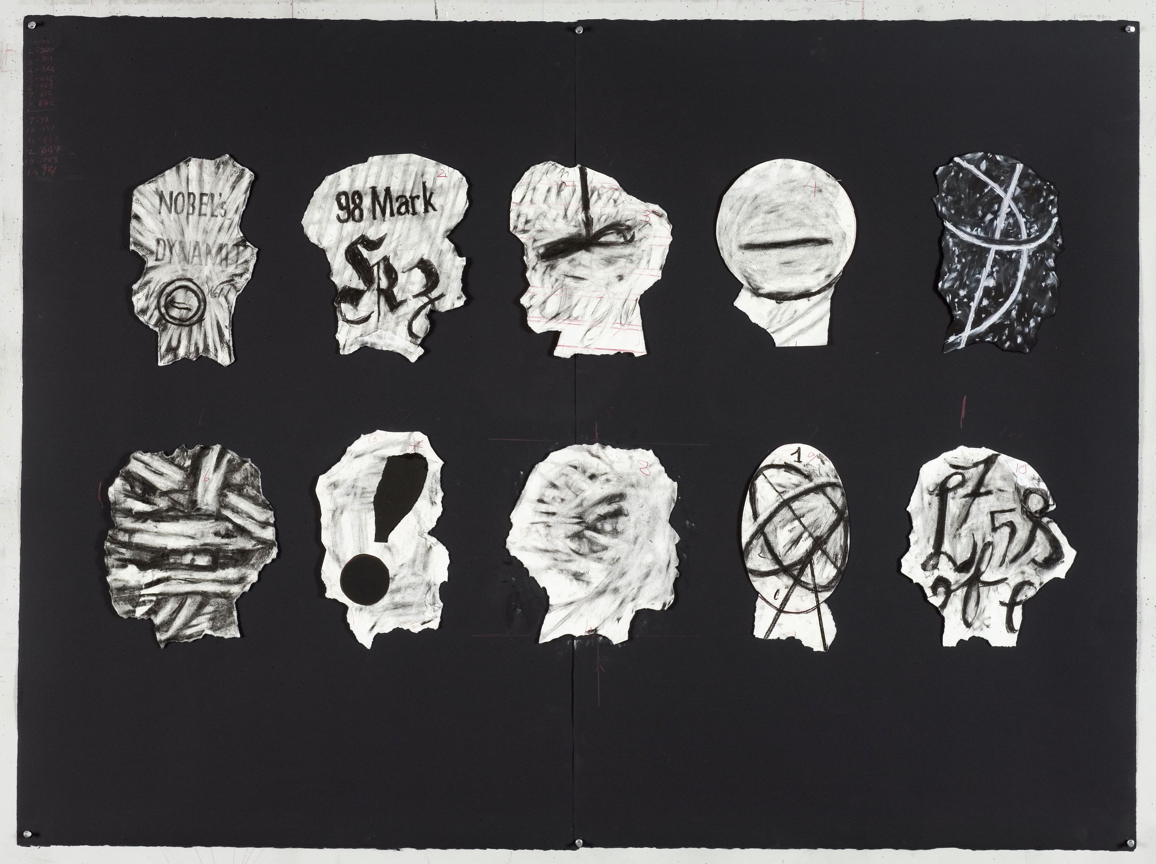 Drawing for Black Box / Chambre Noire (Ten Heads)